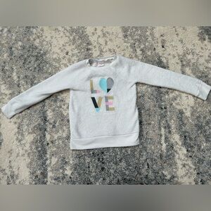 LOVE girls size 4 fleece sweatshirt